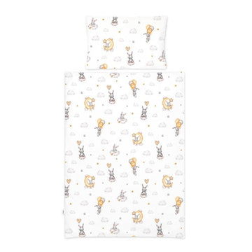 סט מצעים לתינוק: ציפה וציפית ארנב - 2 חלקים למיטת תינוק