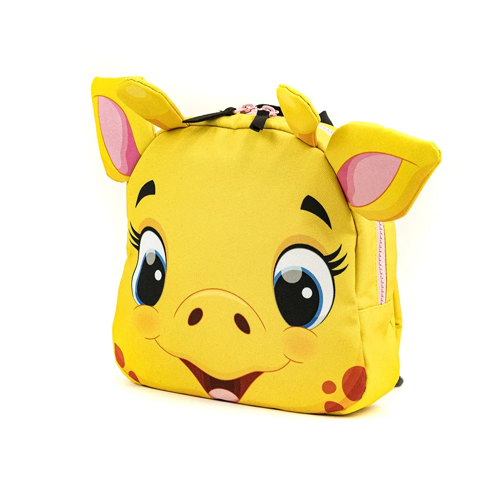 תיק פרצוף ג'ירפה צהובה חייכנית